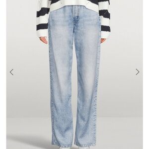 rag & bone Light Blue Straight Leg Jeans Miramar collection
